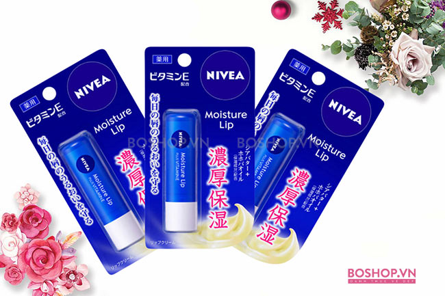 Son dưỡng Nivea Moisture Lip Plus Vitamin E an toàn cho môi