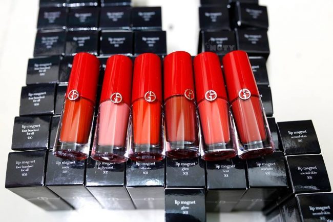 Son lì Giorgio Armani Lip Magnet #302 Hollywood tông màu đỏ