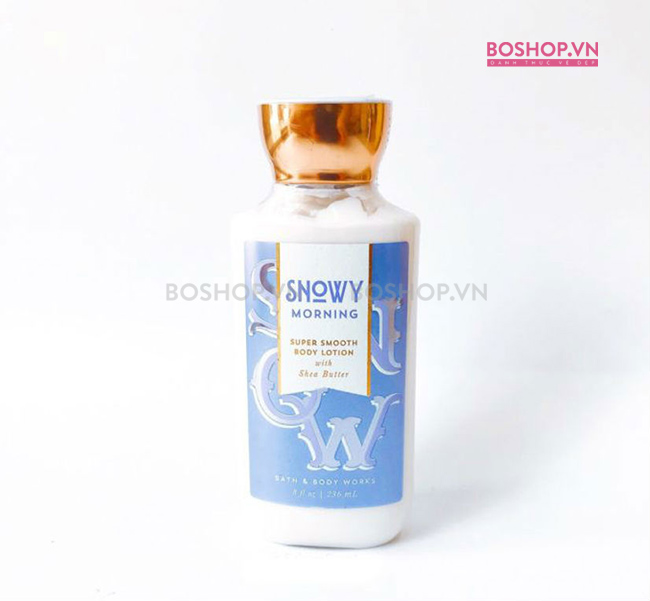 Sữa dưỡng thể Bath & Body Works Snowy Morning tăng cường dưỡng ẩm cho da suốt 16h