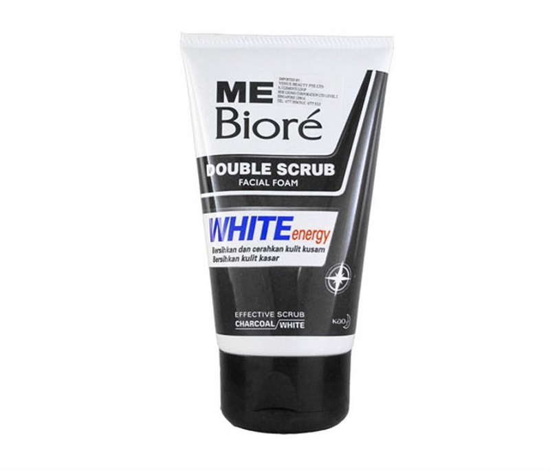 Sữa rửa mặt Bioré Double Scrub White Energy 100gr an toàn cho mọi loại da