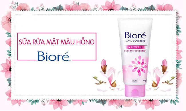 Sữa rửa mặt có hạt Bioré 130gr