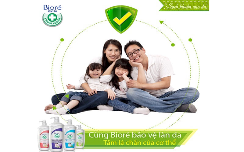 Sữa tắm loại bỏ bụi bẩn, dưỡng ẩm da mịn màng