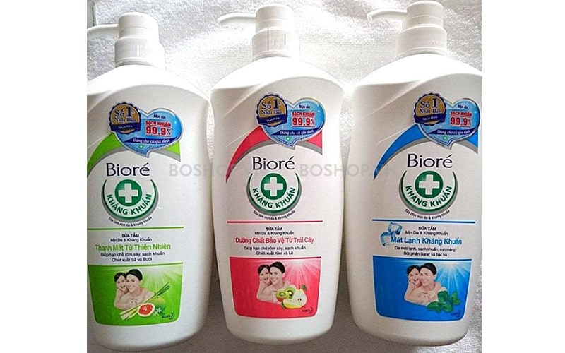 Sản phẩm thiết kế dạng chai, vòi nhấn tiện lợi