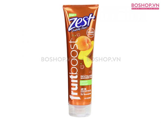 Sữa tắm dưỡng ẩm Zest Fruitboost Shower Gel Peach Mango 295ml