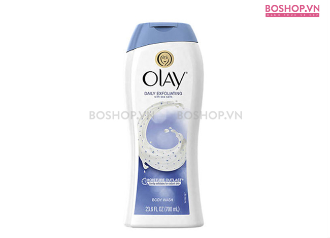 Sữa tắm tẩy tế bào chết Olay Daily Exfoliating With Sea Salts 700ml