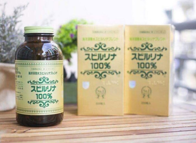 Tảo xoắn Spirulina Nhật Bản hộp vàng 2200 viên tăng khả năng miễn dịch và sức đề kháng cho cơ thể