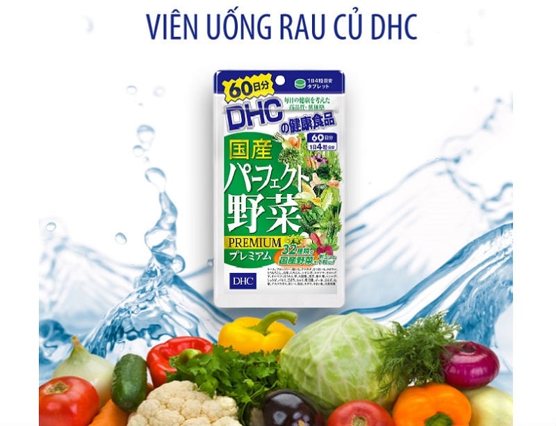 Viên uống rau củ DHC Premium 60 ngày chiết xuất từ 32 loại rau củ quả