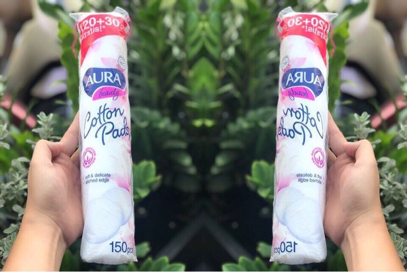 Bông tẩy trang Aura Cotton Pads 150 miếng