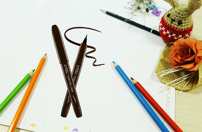 Bút kẻ mắt dạ A’Pieu Tank Pen Liner #Brown
