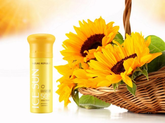 Chống nắng Natural Republic Ice Sun Provence Calendela SPF50