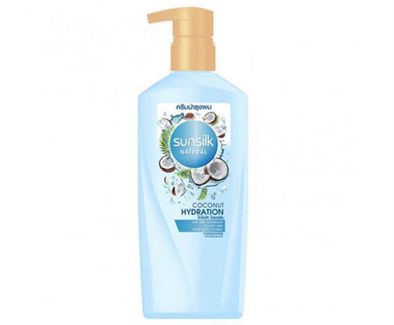 Dầu xả Sunsilk Natural Coconut Hydration 450ml phù hợp mọi loại tóc, đặc biệt là tóc khô