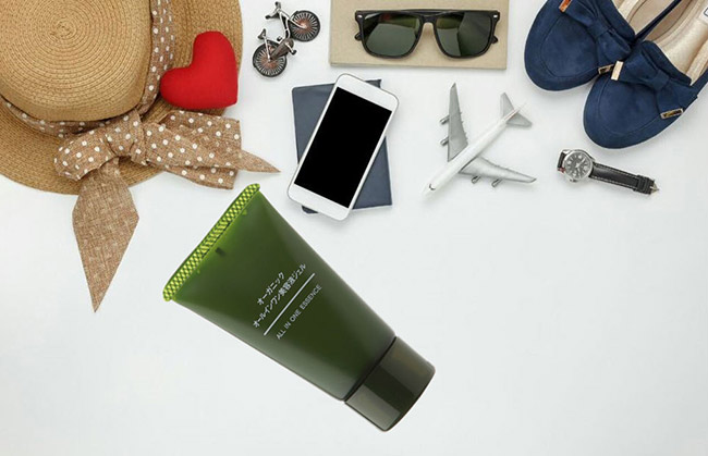 Essence Muji Portable Organic All In One 30gr chiết xuất từ 8 loại thực vật hữu cơ và tinh chất lô hội