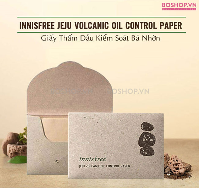 Giấy thấm dầu Innisfree Jeju Volcanic dành cho những cô nàng da dầu