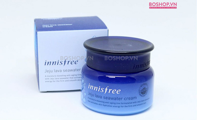 Kem dưỡng ẩm Innisfree Jeju Lava Seawater Cream 50ml cung cấp độ ẩm cho da