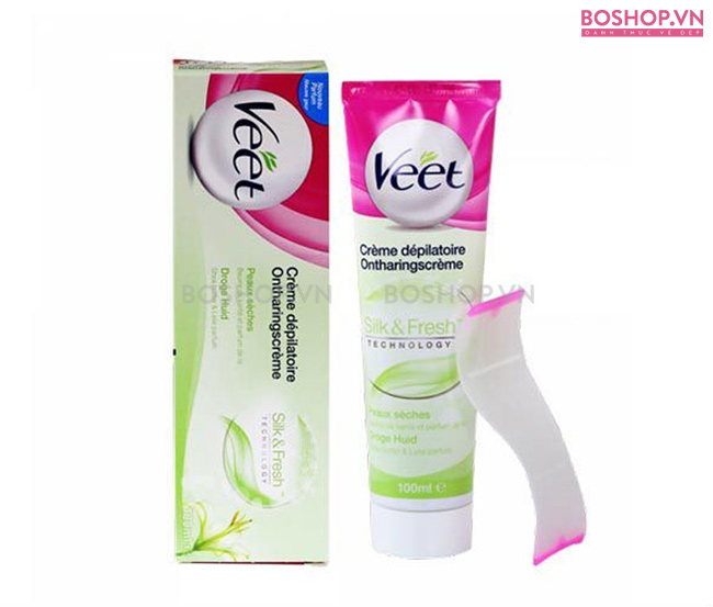 Veet Silk & Fresh 100ml - Kem tẩy lông dành cho da khô