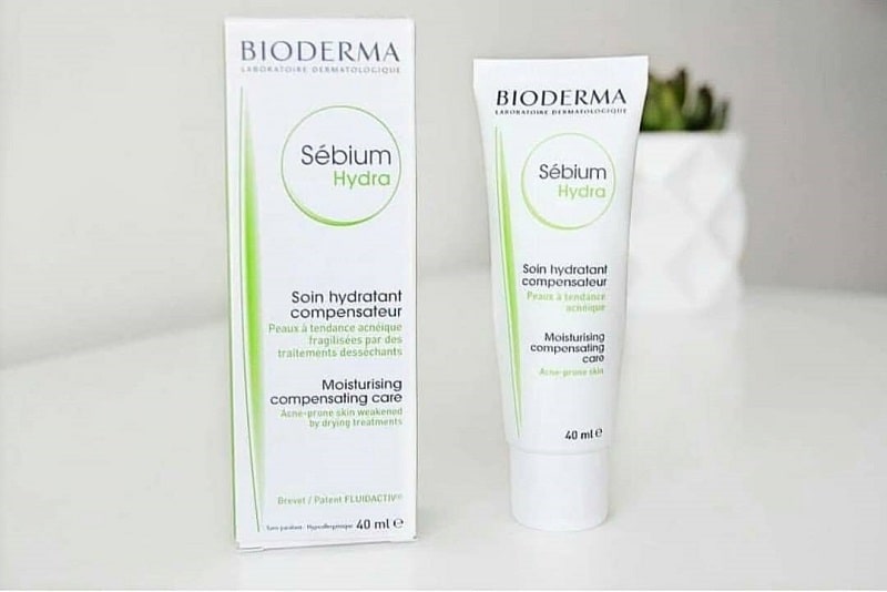 Kem trị mụn Bioderma Sébium Hydra Crème Hydratante 40ml hiệu quả với da dầu - mụn bị khô