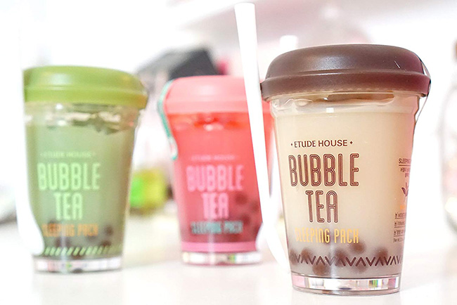 Mặt nạ ngủ Etude House Bubble Tea Black Tea 100ml