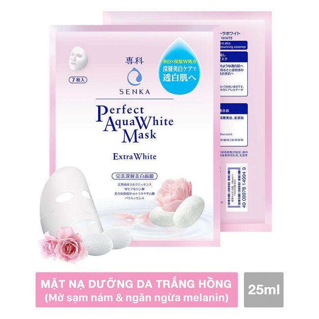 Mặt nạ Senka Perfect Aqua White Mask #Extra White