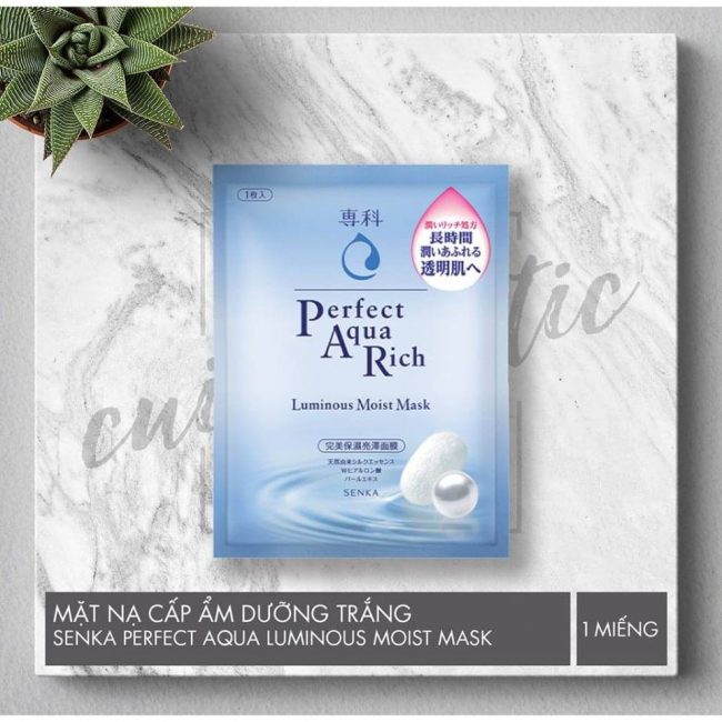 Mặt nạ Senka Perfect AQua Rich Luminous Moist Mask