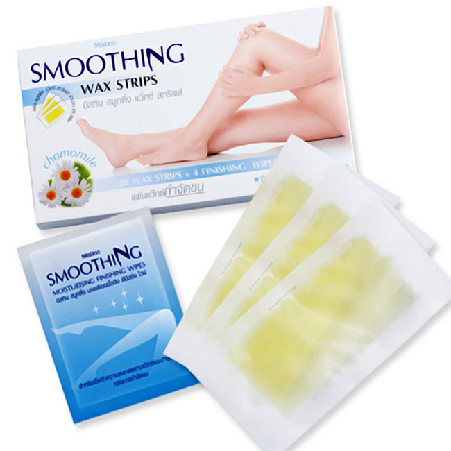 Miếng tẩy lông Mistine Smoothing Wax Strips 20 miếng