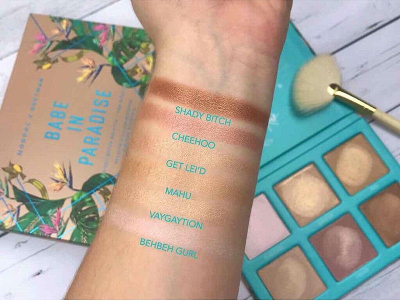 Bảng phấn Highlight Morphe X Bretman Babe In Paradise gồm 6 tone màu siêu đẹp