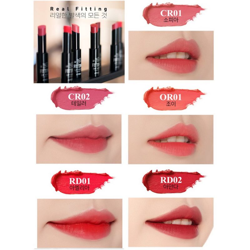 Son lì A’Pieu True Fitting Lip Stick CR01 Sophia tông cam san hô nồng nàn mà ấm á