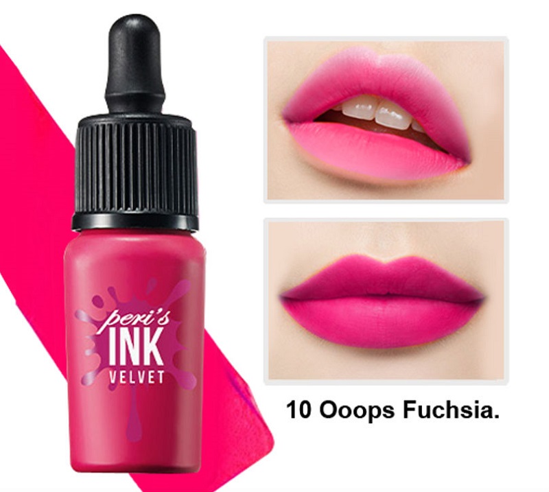 Son lì Peripera Peri's Ink Velvet No.10 hồng tím quyến rũ