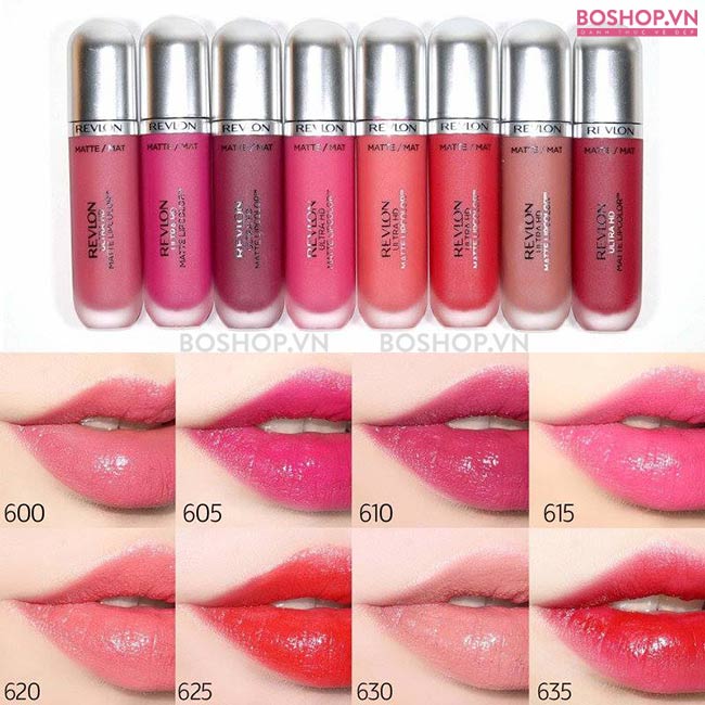 Bảng màu son Revlon Ultra Hd Matte Lipcolor