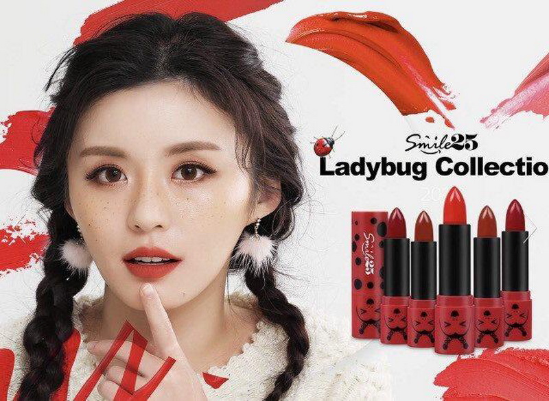 Son lì Smile25 Ladybug No.02 mỹ phẩm Hàn Quốc chính hãng giá tốt 