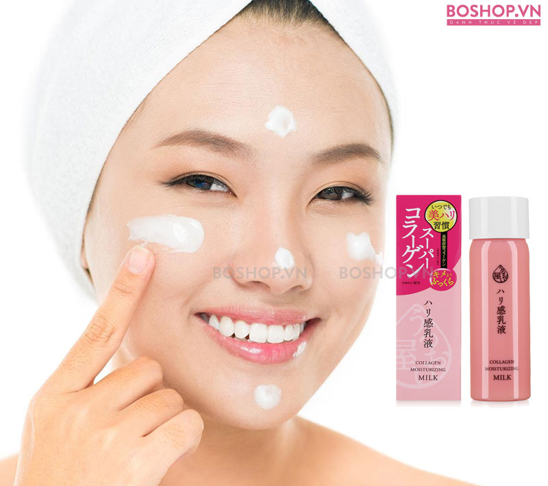 Sữa dưỡng da chống lão hóa Naris Uruoi Collagen Moisturizing Milk 150ml 