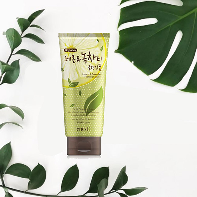 Sữa rửa mặt giảm nhờn Enesti Day To Day Lemon & Green Tea 120ml