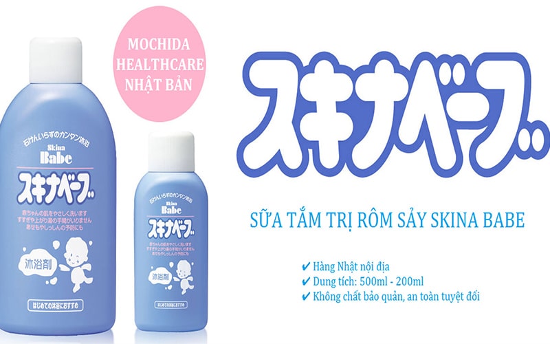 Sữa tắm cho trẻ em Skina Babe 500ml có tinh chất dưỡng da cho bé