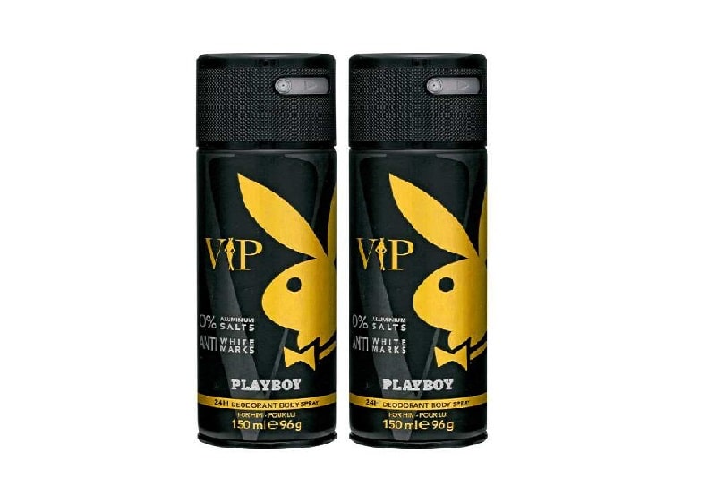 Xịt khử mùi nam Playboy Vip mang một thiết kế dạng xịt khá đơn giản và rất dễ nhận biết 