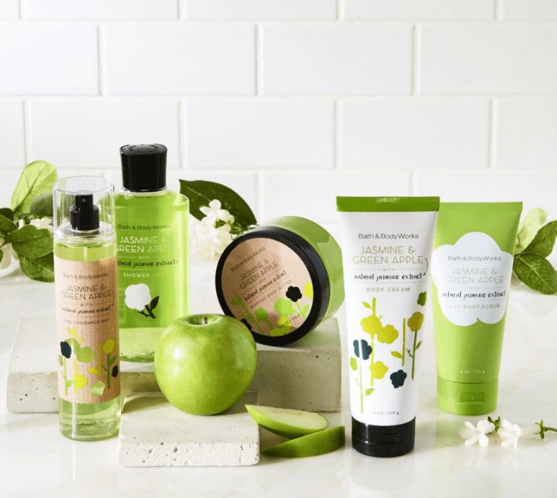 Xịt thơm Bath & Body Works Jasmine & Green Apple 236ml hương gỗ hoa nhài và táo xanh dịu nhẹ