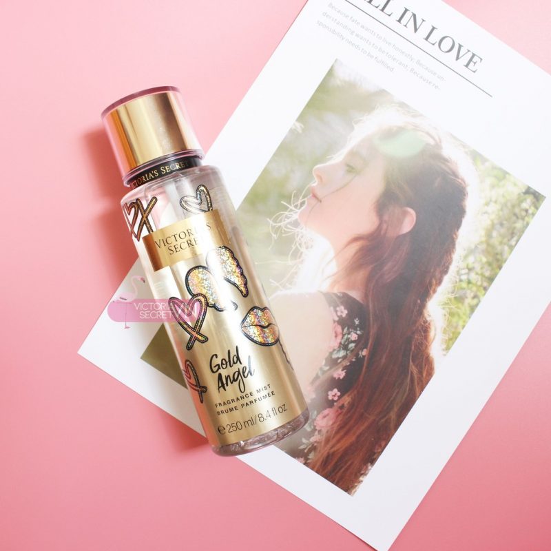 Xịt thơm Body Victoria’s Secret Gold Angel Fragrance Mist chứa chiết xuất nha đam giúp làm dịu mát làn da