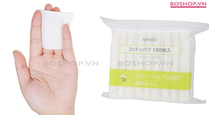 Bông tẩy trang Miniso 180 Miếng