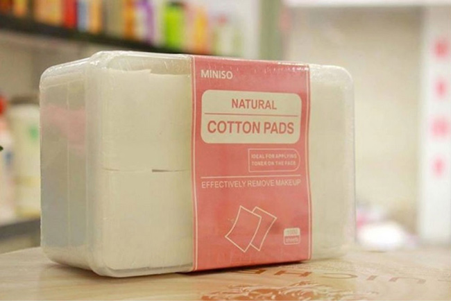 Bông tẩy trang Miniso Natural Cotton Pads 1000 miếng