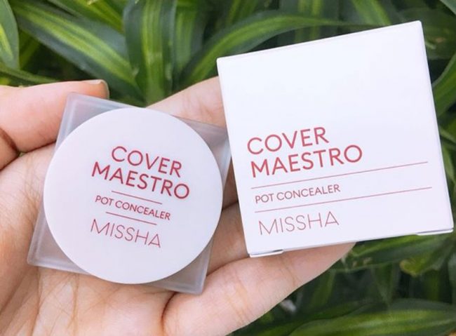 Che khuyết điểm Missha Cover Maestro Pot Concealer No.22 tông màu trắng sáng trung bình