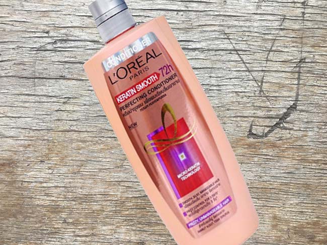 Dầu xả L’Oreal Elseve Keratin Smooth 72H 450ml