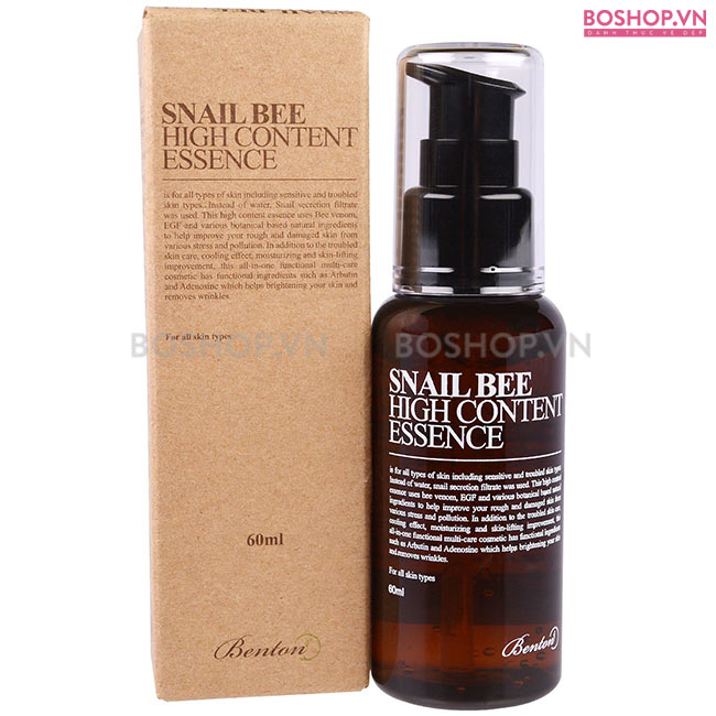 Sản phẩm Essence chống lão hóa Benton Snail Bee High Content 60ml