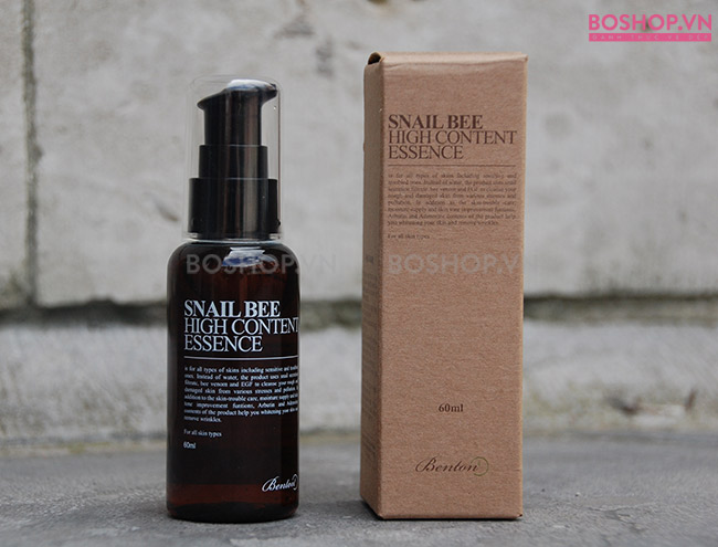 Essence chống lão hóa Benton Snail Bee High Content 60ml thiết kế đầy cuốn hút