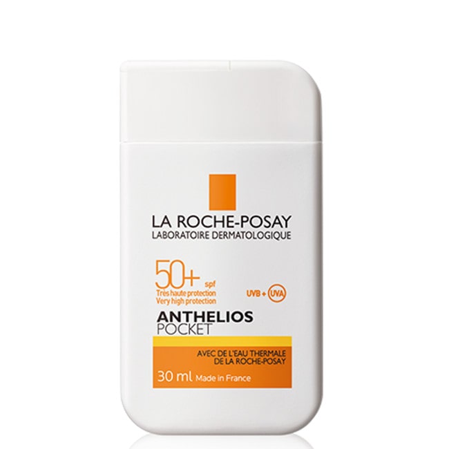 Kem chống nắng La Roche-Posay Anthelios Pocket SPF 50+ có dung tích 30ml nhỏ gọn, tiện lợi.