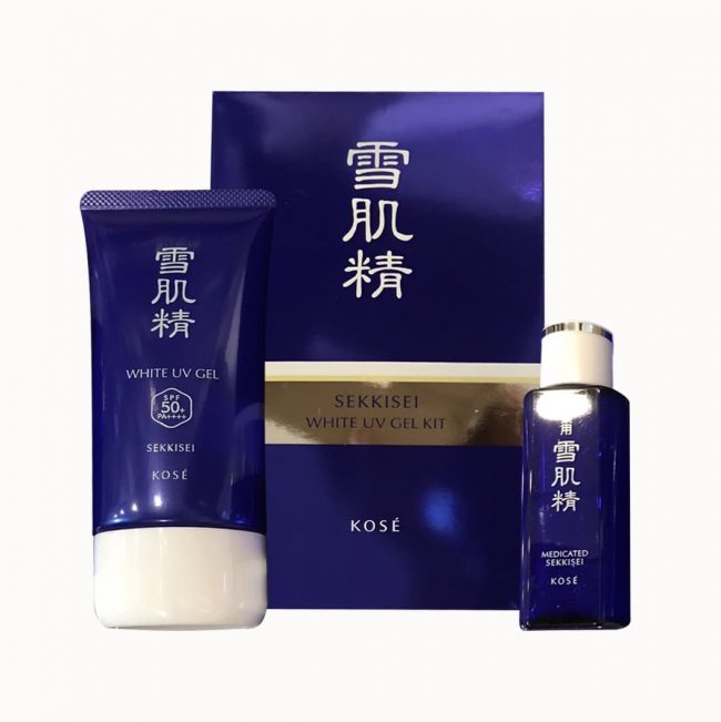 Kem chống nắng Kosé Sekkisei White UV Gel SPF 50+ 80gr chiết xuất thảo dược lành tính bảo vệ da tuyệt đối