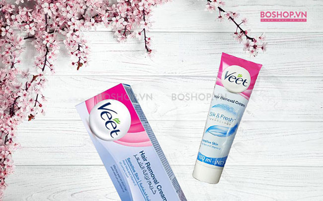 Kem tẩy lông Veet Sensitive Skin Hair Removal Cream 100ml dành cho da nhạy cảm