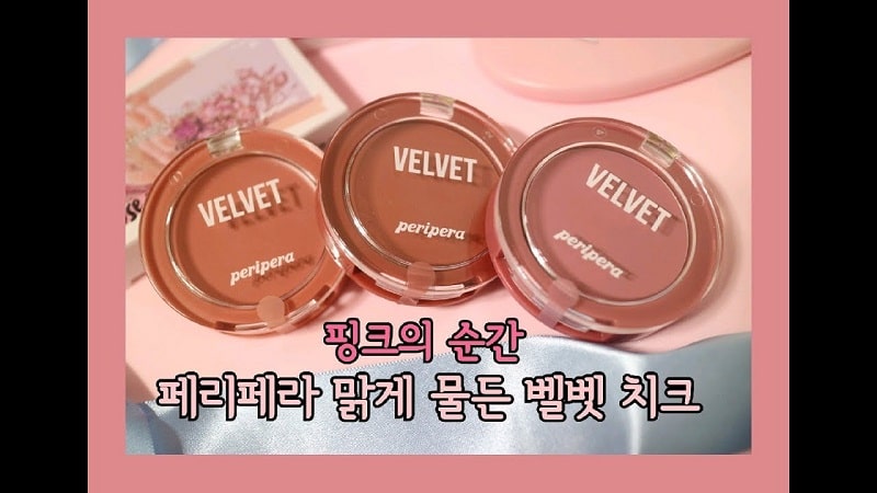 Phấn má hồng Peripera Velvet như ướp cả sắc hoa vào vừa mềm lại mịn như nhung