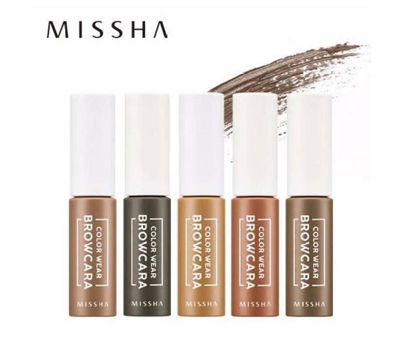 Mascara Missha Color Wear Browcara gồm 5 phiên bản màu