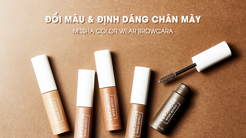 Mascara chân mày Missha Color Wear Browcara #Dark Choco Brown