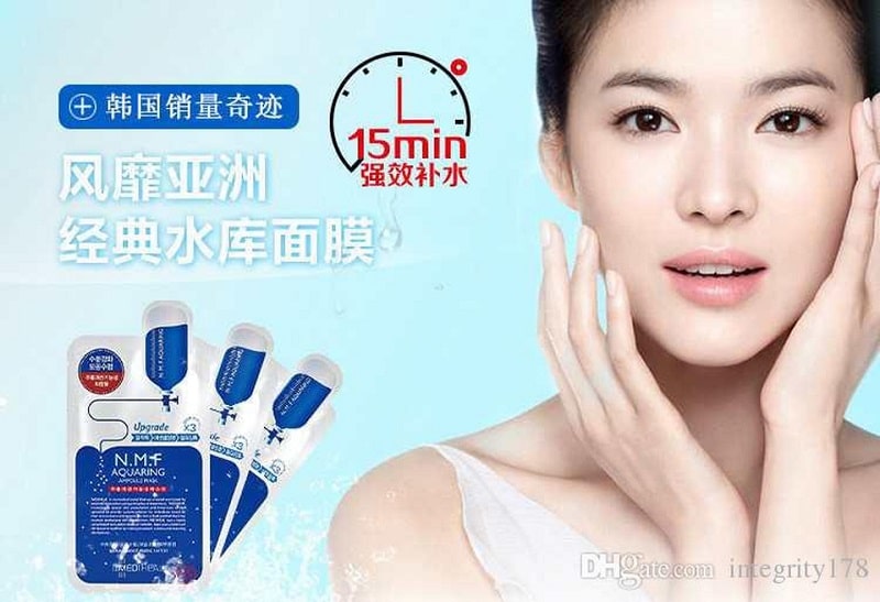 Mặt nạ Mediheal N.M.F Aquaring Ampoule Mask tinh chất nấm và lá cây phỉ