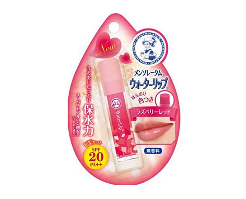 Son dưỡng Rohto Water Lip SPF 20 #Raspberry Red tone đỏ dâu