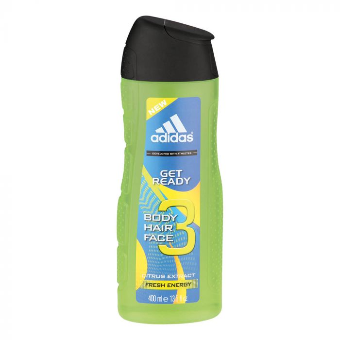 Sữa tắm gội rửa mặt Adidas 3 In 1 Fresh Energy 400ml an toàn cho da